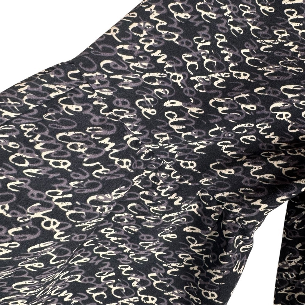 CAbi Medium Te Amo Navy Blue Blouse 5336 Love Letter Women's Shirt Top Tunic - Picture 7 of 8